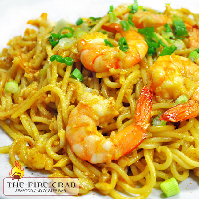 Cajun Garlic Noodles Shrimp Entrees Fire Crab Orange County OC Garden Grove