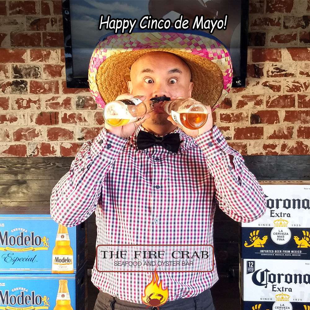 Cinco de Mayo  Corona Modelo Cajun Fish Shrimp Tacos Orange County OC Fire Crab