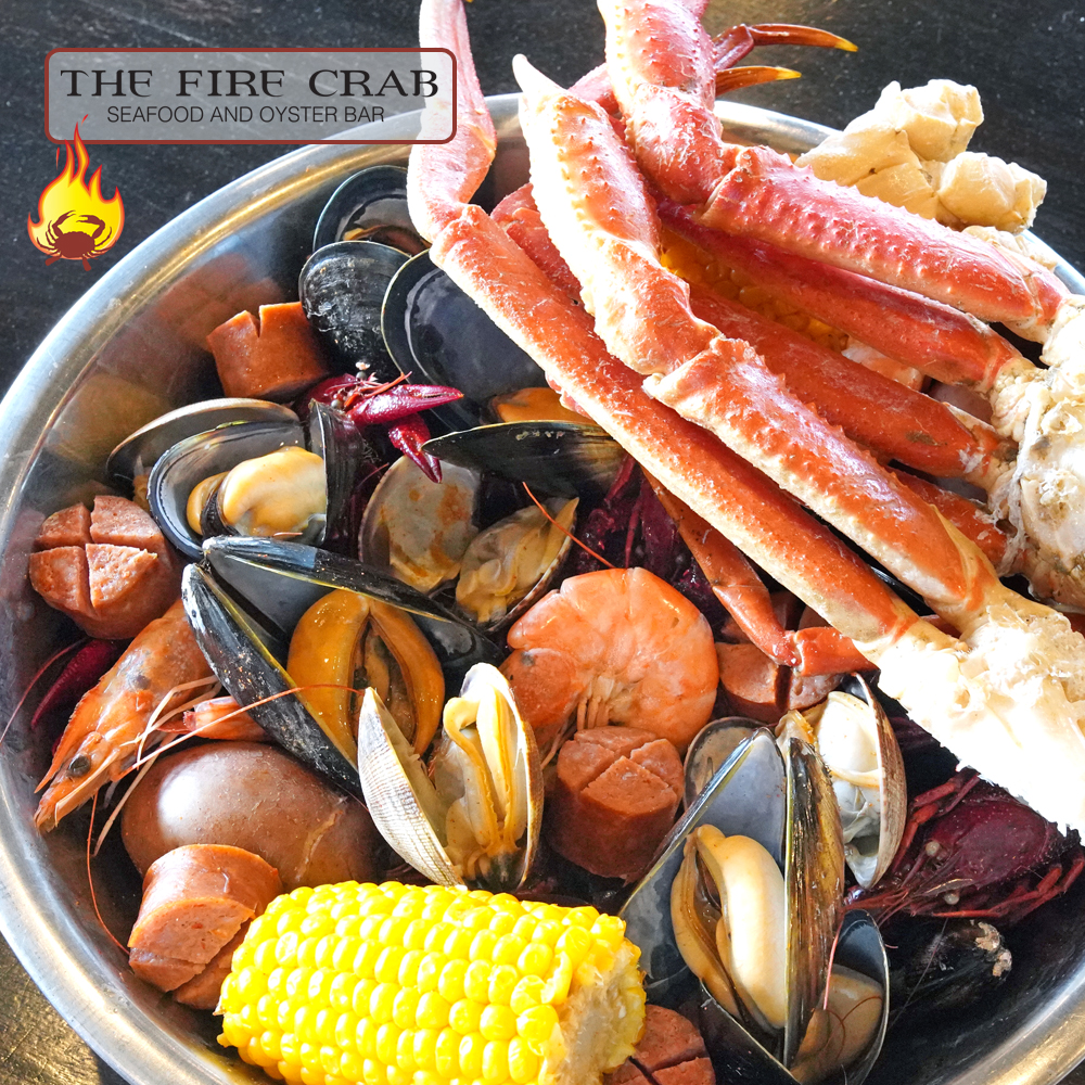 Best Cajun Seafood Combo OC Orange County Garden Grove Live Crawfish Fire Crab Legs Shrimp Mussels Clams