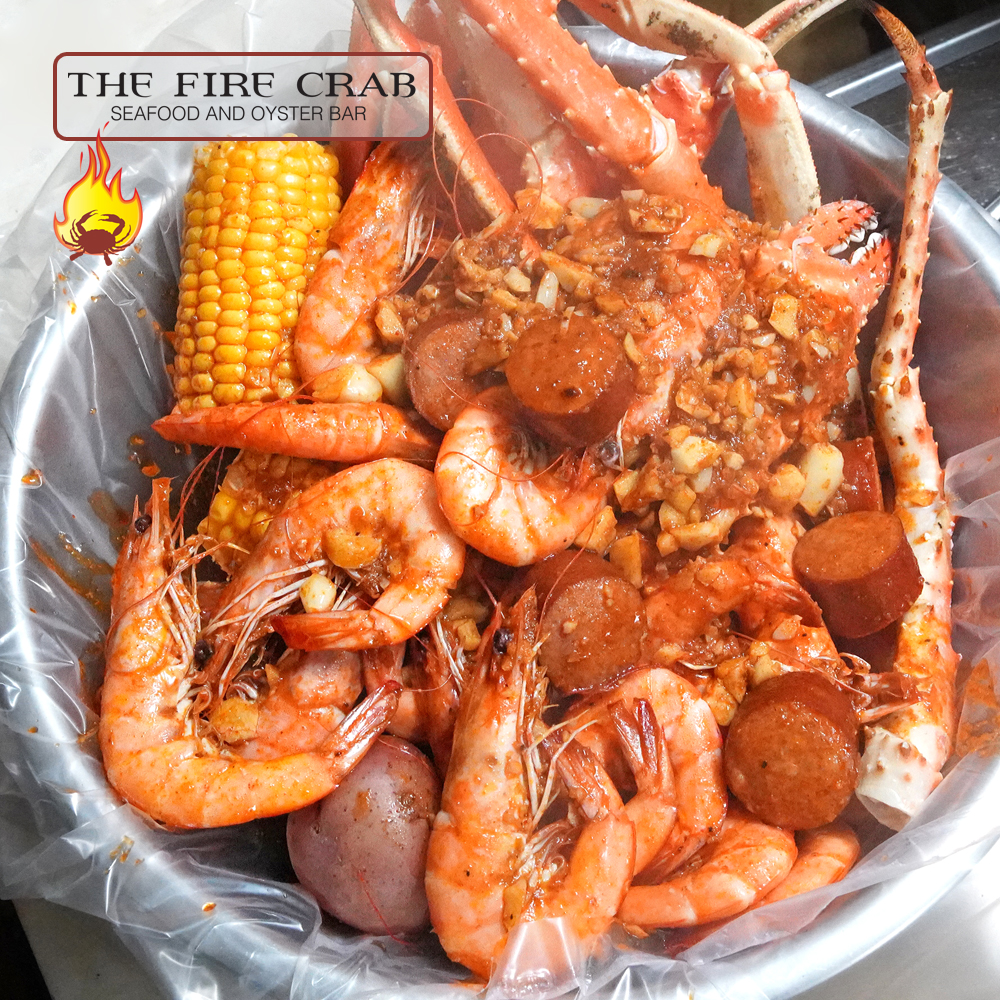 Snow King Crab Legs Combo Shrimp Cajun Seafood Garden Grove Orange County OC Fire Crab