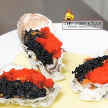 Ying Yang Baked Oysters Masago Black Red Orange County Fire Crab OC 
