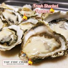 Kumamoto Fresh Oysters Shucked Half Shell Best Oyster Bar Garden Grove OC Orange County Fire Crab