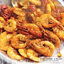 Orange County Cajun Restaurant Fire Crab Crawfish Shrimp Fire Sauce Garlic