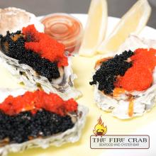 Masago Roe Caviar Yin Yang Baked Oysters Orange County OC Fire Crab Garden Grove